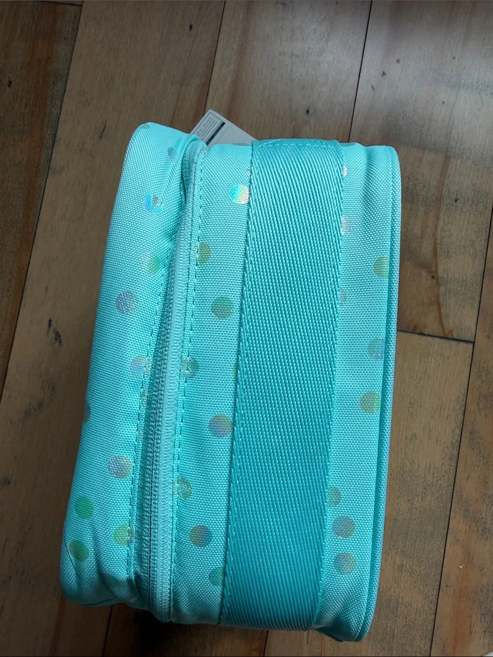 BRAND NEW Pottery Barn Teen Gear Up Turquoise Polka Dot Lunch Bag